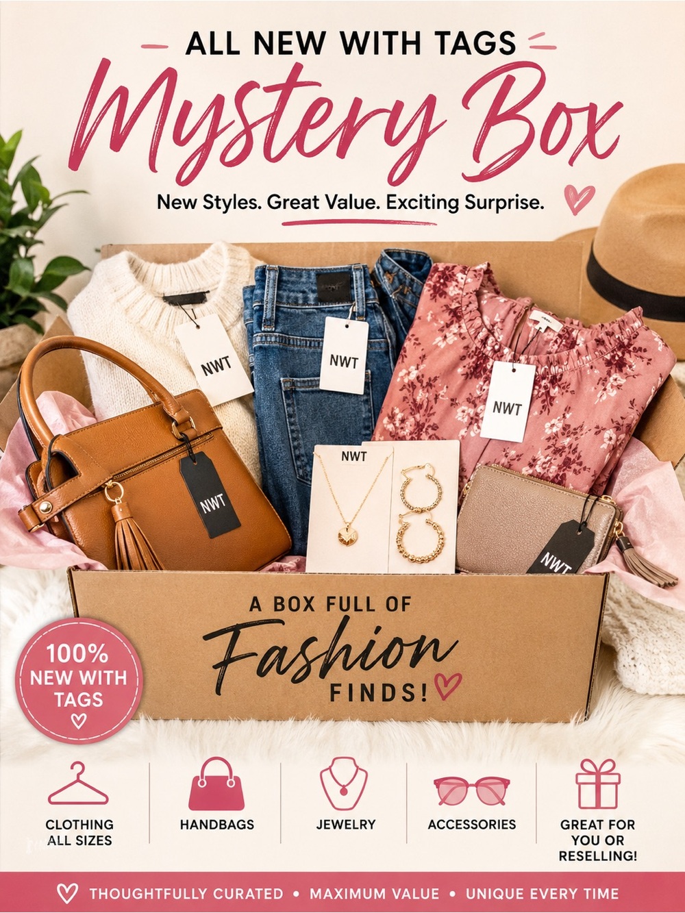 ALL New With Tags (NWT) Mystery Box